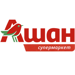 Ашан супермаркет логотип